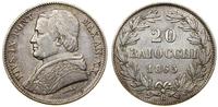 Watykan (Państwo Kościelne), 20 baiocchi, 1865 R