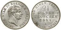 Niemcy, 2 1/2 grosza srebrnego, 1844 A