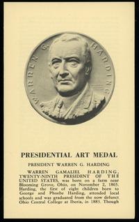 Stany Zjednoczone Ameryki (USA), Prezydenci Stanów Zjednoczonych – Warren Gamaliel Harding, 1968