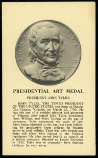 Stany Zjednoczone Ameryki (USA), Prezydenci Stanów Zjednoczonych – John Tyler, 1967