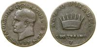 Włochy, centesimo, 1813 V