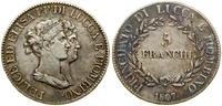 Włochy, 5 franchi, 1807