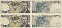 Polska, zestaw: 2 x 200 złotych, 25.05.1976