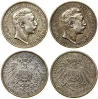 Niemcy, zestaw: 2 x 2 marki, 1902 i 1904