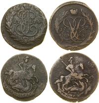Rosja, zestaw: 2 x 2 kopiejki, 1757, 1775