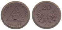 20 fenigów 1921, porcelana brązowa, 22 mm, Scheu