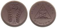 25 fenigów 1921, porcelana brązowa, 24 mm, Scheu