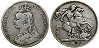 Wielka Brytania, 1 korona, 1891