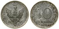 Polska, 10 fenigów, 1917 F
