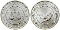 Włochy, 1 lira, 2001