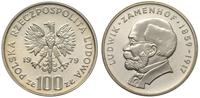 100 złotych 1979, Warszawa, Ludwik Zamenhof, w o
