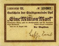 1 milion marek 16.08.1923, Ełk