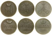 Polska, zestaw: 3 x dienieżka, 1855–1861