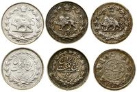 Persja (Iran), zestaw 3 x 1/4 riala, AD 1936