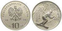 10 złotych 1998, Nagano 1998, moneta w kapslu, s
