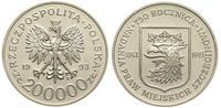 200.000 złotych 1993, 750 rocznica nadania praw 