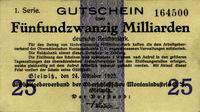 25 miliardów marek 24.10.1923, Gliwice, Keller 1