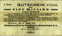 1.000.000 marek 15.08.1923, Gliwice, Keller 1806