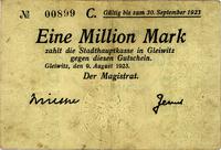 1.000.000 marek 9.08.1923, Gliwice, Keller 1805.