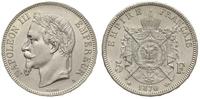 5 franków 1870/A, Paryż, srebro 24.98 g, bardzo 