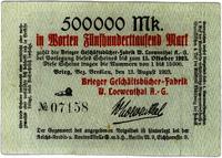 500.000 marek 13.08.1923, Brzeg, Keller 615