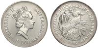 5 dolarów 1990, Ptak Kukabura, srebro '999' 31.5