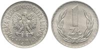 1 złoty 1971, Warszawa, rzadsze, piękne, Parchim