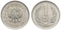 1 złoty 1972, Warszawa, rzadsze, piękne, Parchim