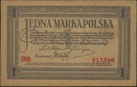 1 marka polska 17.05.1919, seria IBS, piękny, Mi