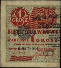 1 grosz 28.04.1924, seria A0, lewa strona, Miłcz