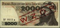 2.000 złotych 1.05.1977, seria A 0000000, na str