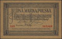 1 marka polska 17.05.1919, Seria IAS, wyśmienite