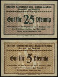5 i 25 fenigów ważne do 31.12.1922, razem 2 sztu