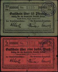 25 fenigów i 1/2 marki 25.01.1917, razem 2 sztuk