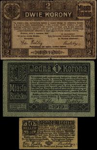 zestaw bonów, 10 halerzy 1.01.1920, 1 korona 1.0