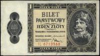 1 złoty 1.10.1938, seria IL, banknot odświerzany