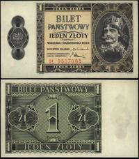 1 złoty 1.10.1938, seria IŁ, pięknie zachowane, 