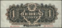 1 złoty 1944, "obowiązkowym", seria EO, pięknie 