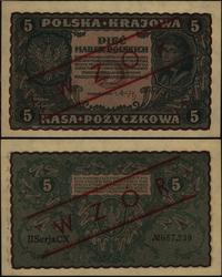 5 marek polskich 23.08.1919, WZÓR, II Seria CX, 