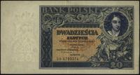20 złotych 20.06.1931, seria D H., niewielka pla