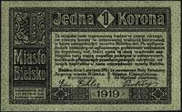 1 korona 1.08.1919, pięknie zachowane
