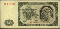 50 złotych 1.07.1948, seria DU, załamanie na lew