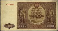 1.000 złotych 15.01.1946, seria K, ładnie zachow