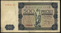 500 złotych 15.07.1947, seria C3, niewielkie pla