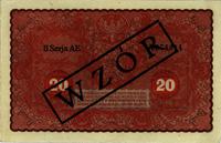 20 marek polskich WZÓR 23.08.1919, zafalowanie, 