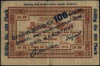 100 marek 15.11.1922, wydruk na banknocie 20 mar