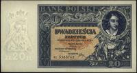 20 złotych 20.06.1931, Seria BS., złamanie w poł