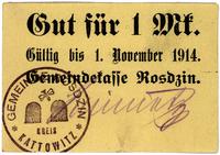 1 marka  1.11.1914, Rożdzień, Keller 328