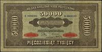 50.000 marek polskich 10.10.1922, seria E, minim