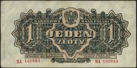 1 złoty 1944, seria HA, OBOWIĄZKOWYM, Miłczak 10